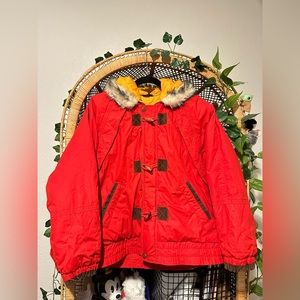 Vintage Hunters Run puffer jacket ski